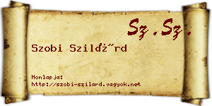 Szobi Szilárd névjegykártya